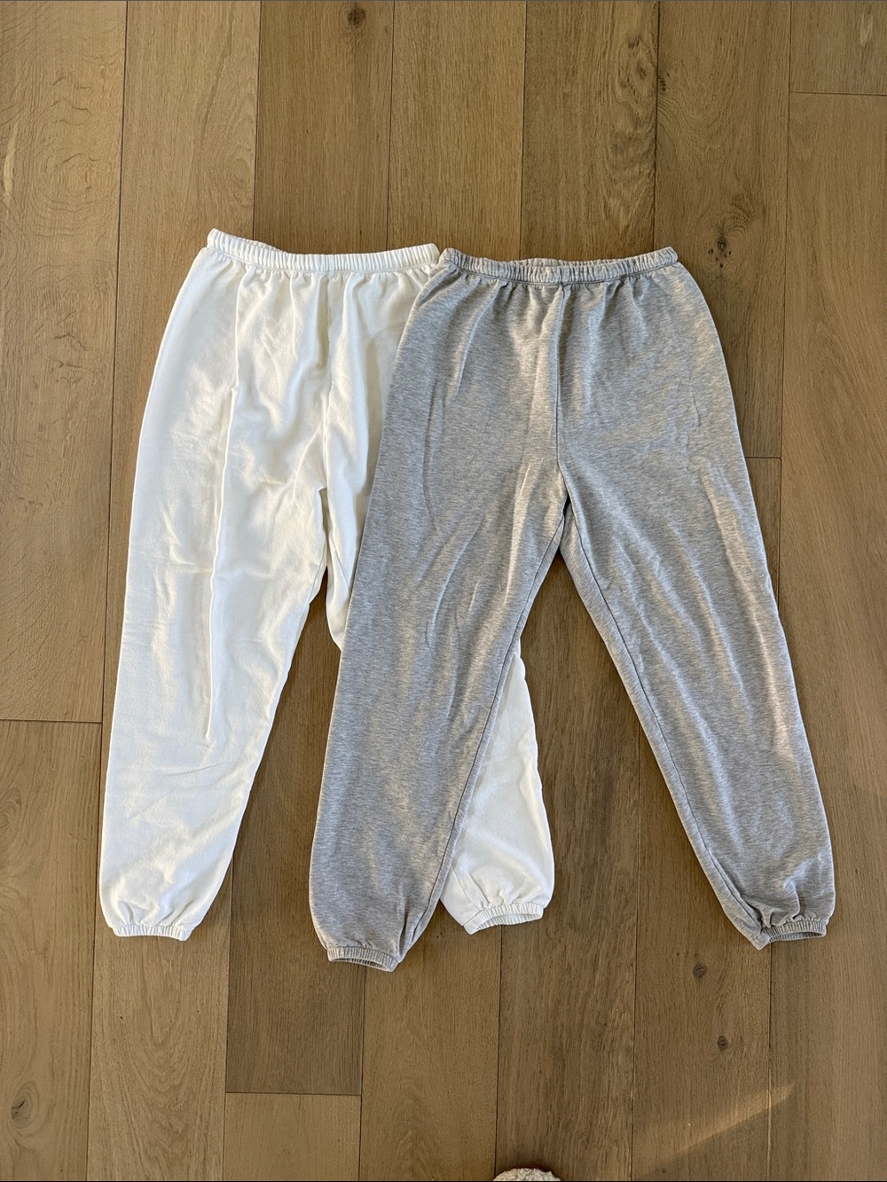 Aerie Offline Sweats Set gray and cream XS